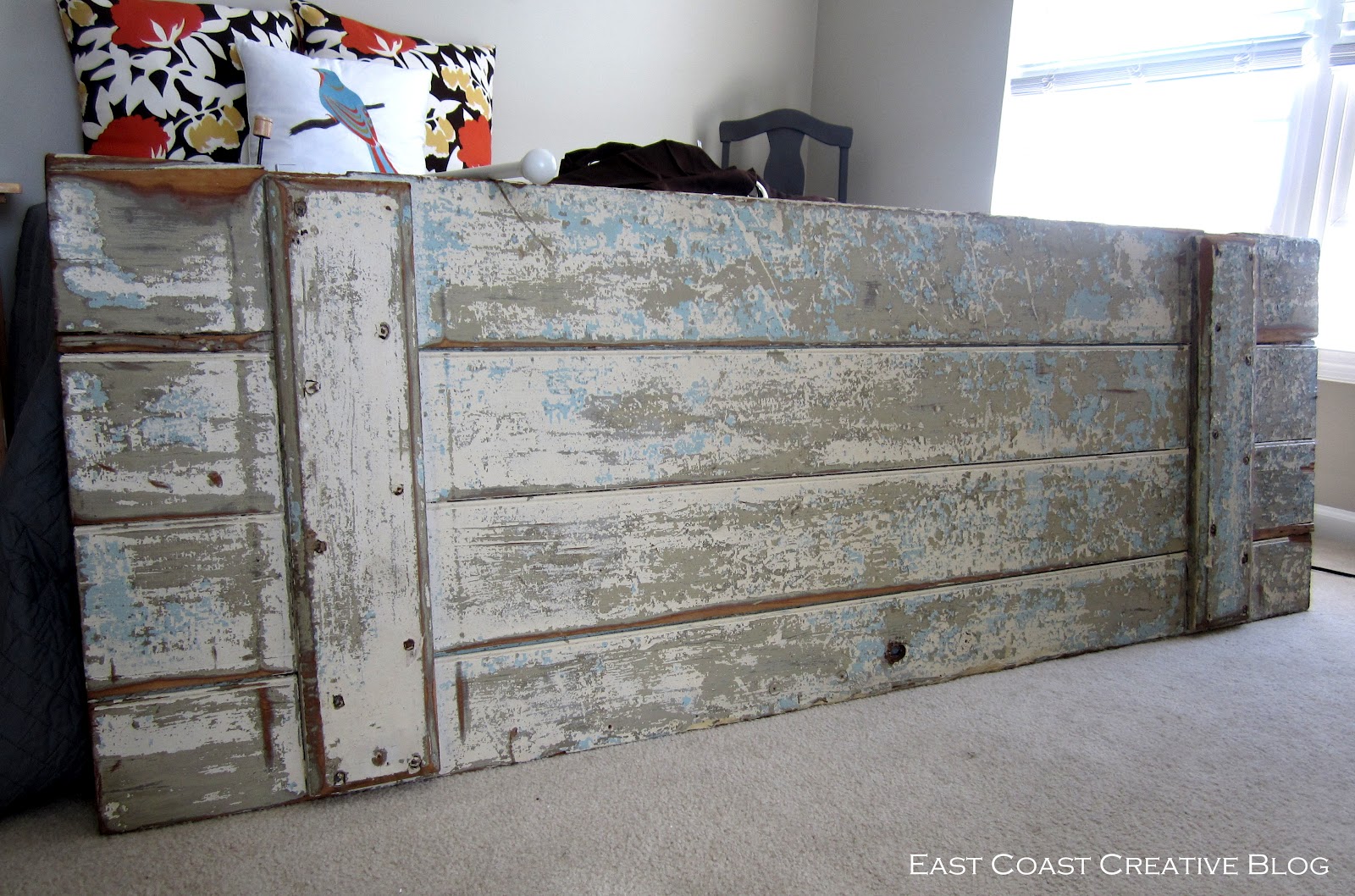 How to Make a Headboard {Shutter Headboard} East Coast Creative