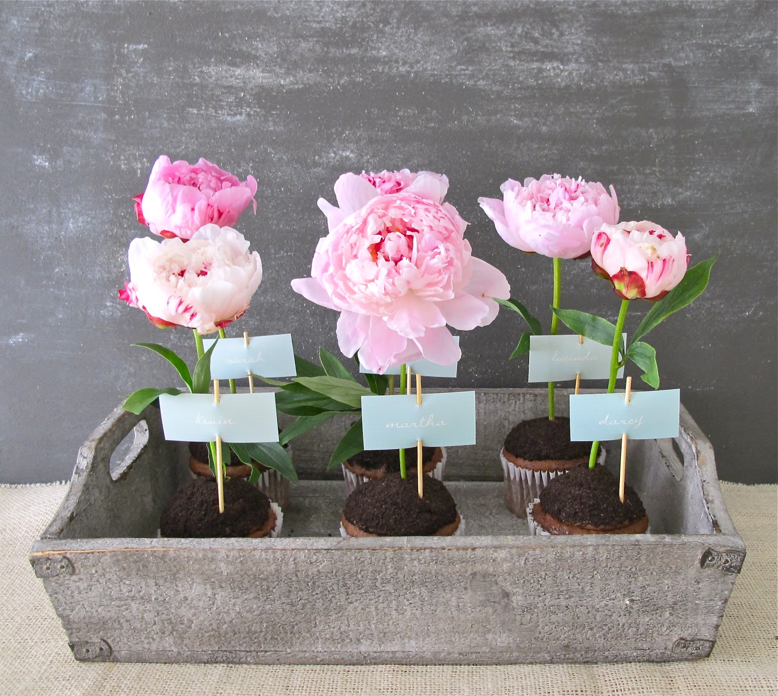Peony Cupcakes