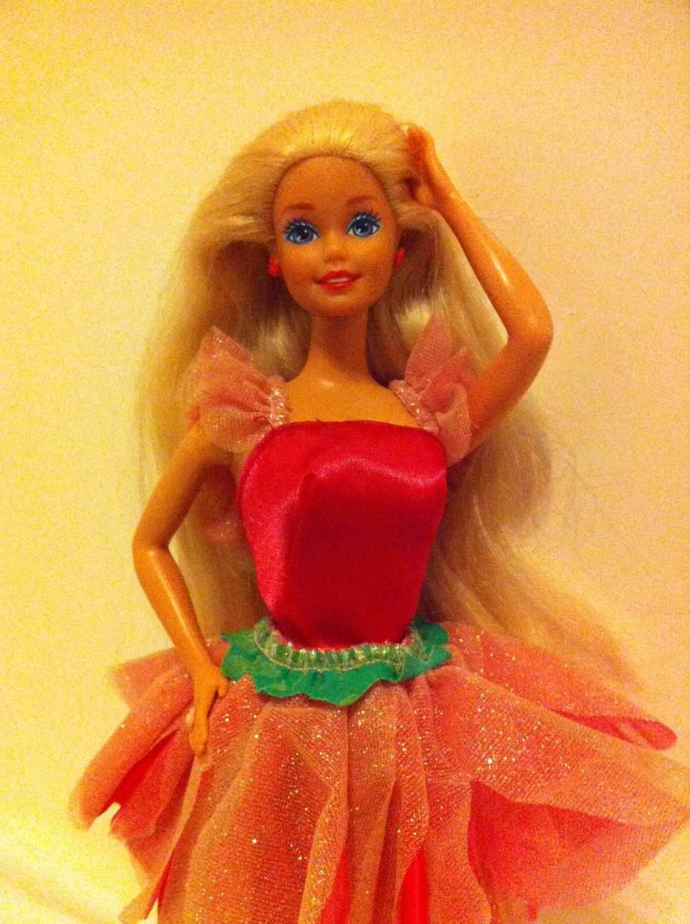 barbie petalos de rosa