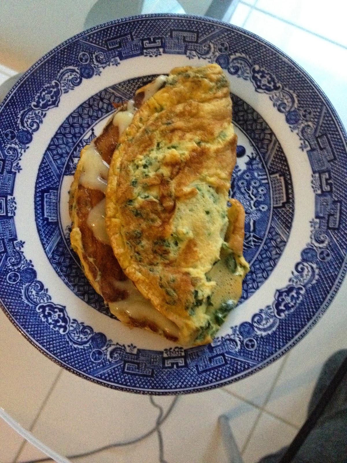 Spinach Omlette