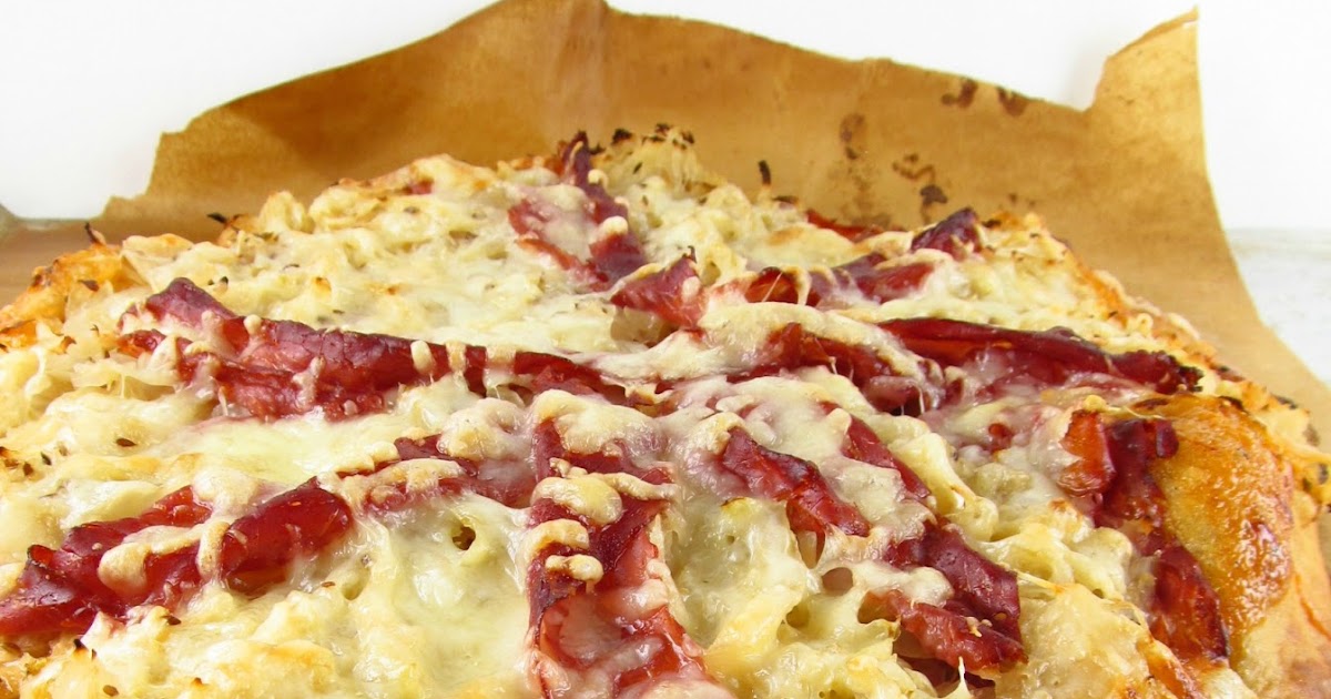 Rise and Shine Reuben Pizza with Marble Rye Crust