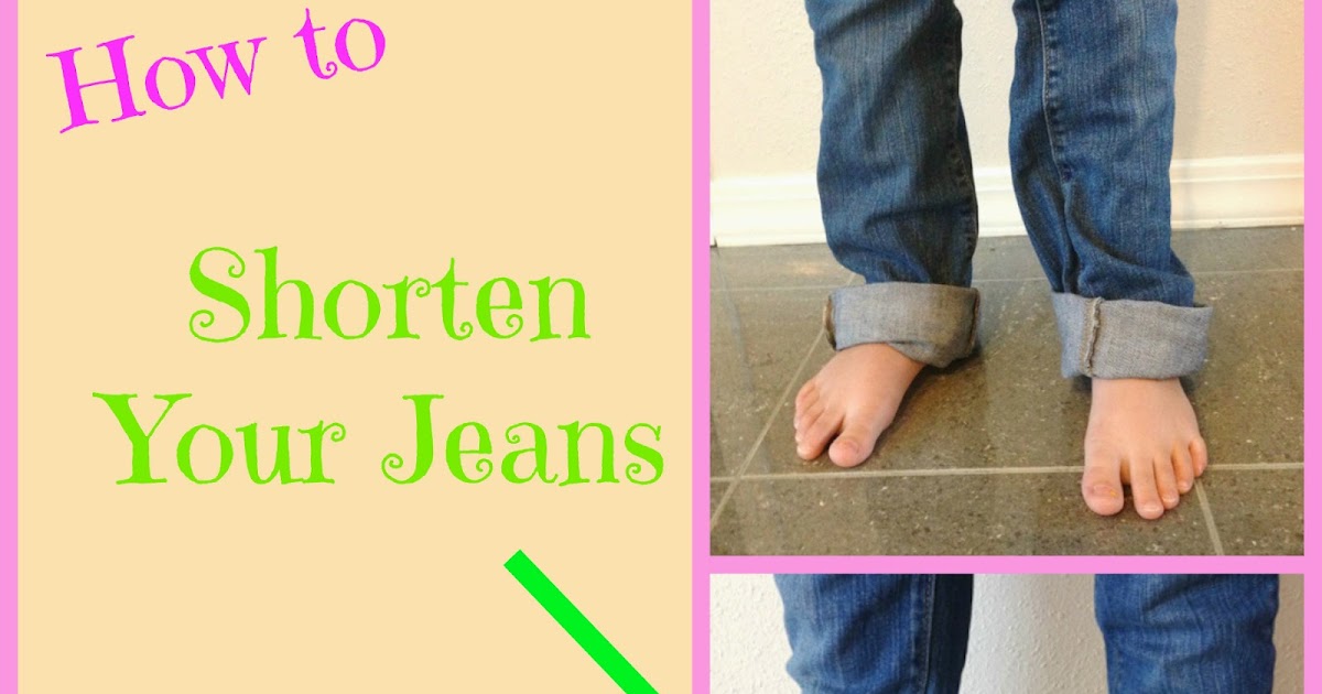 Create Kids Couture Shortening Jeans using the Original Hem