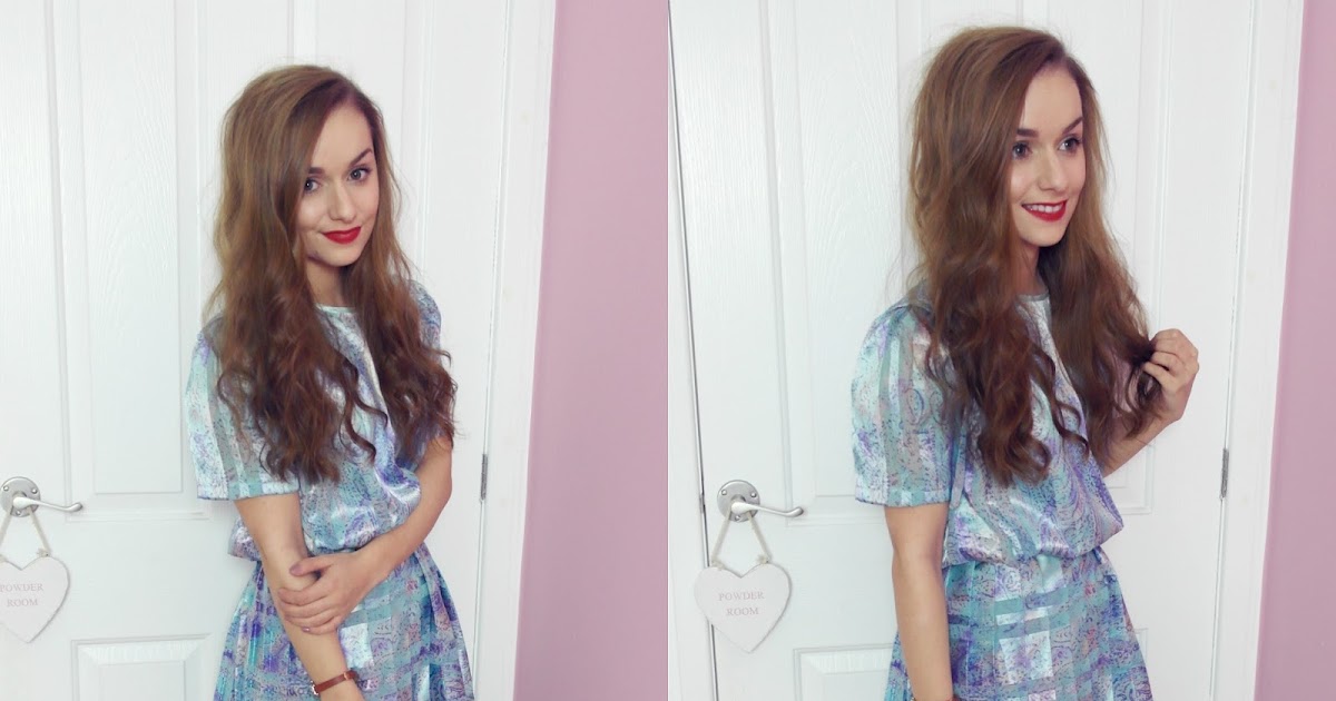 OOTD Vintage Pastel Dress Thumbelina Lillie UK Beauty Blog UK