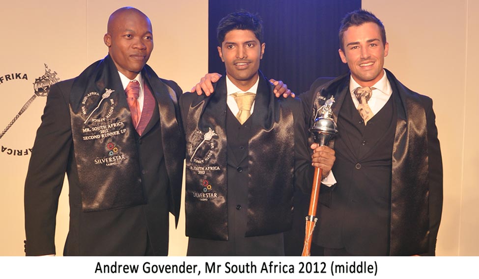 2012 | Mr World | South Africa | Andrew Govender Mister+sa2012