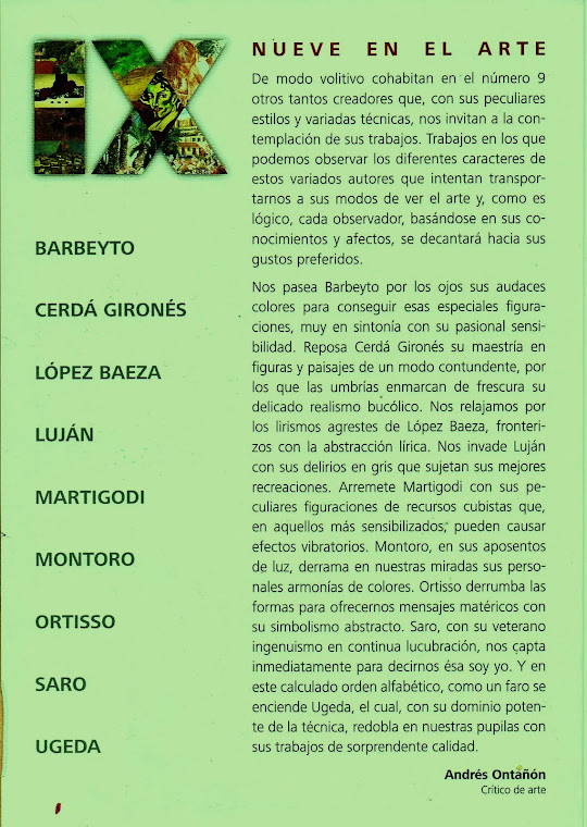 EXPOSICION DE BARBEYTO CON IX ART