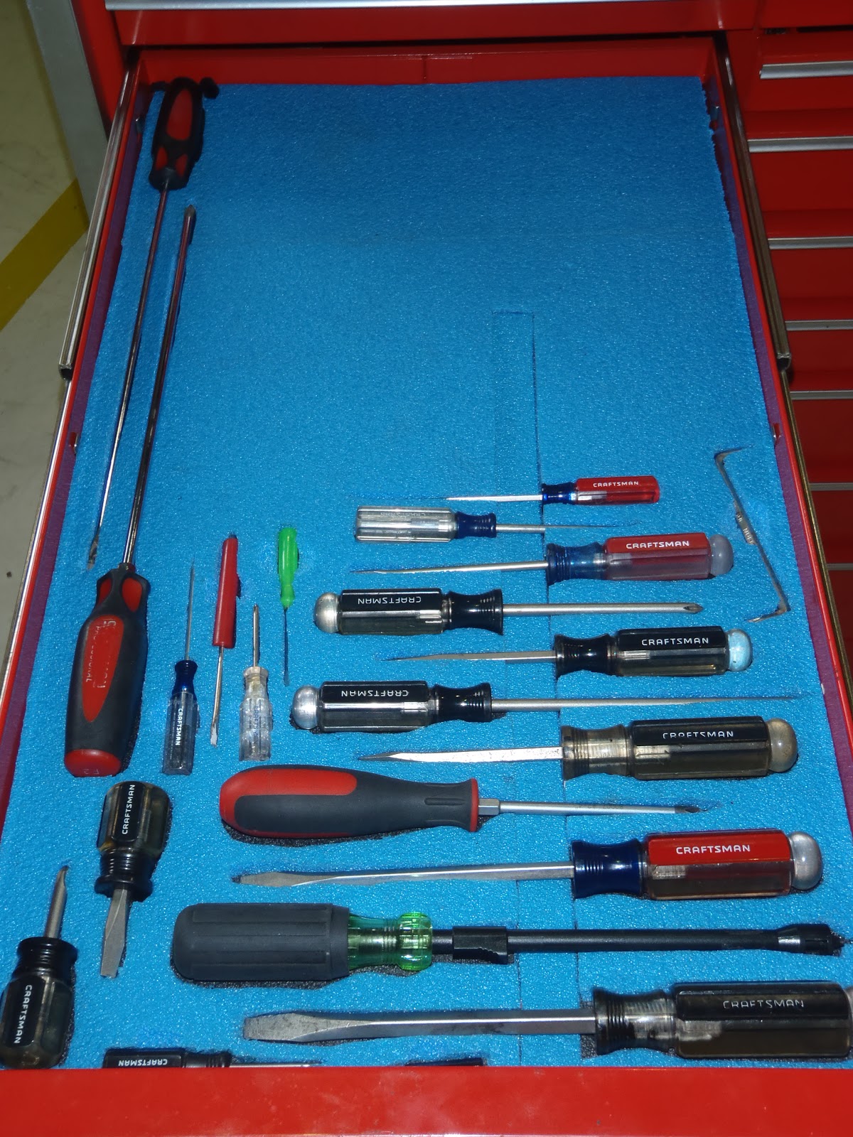 Aviation Maintenance Tool Box Shadowing with foam