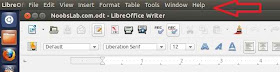 libreoffice global menu