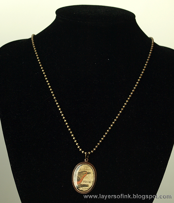 Layers of ink - Sizzix/Vintaj Bezel Pendants Tutorial