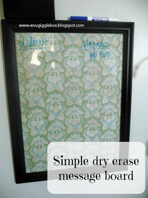 Simple dry erase message board Gigglebox Tells it Like it is