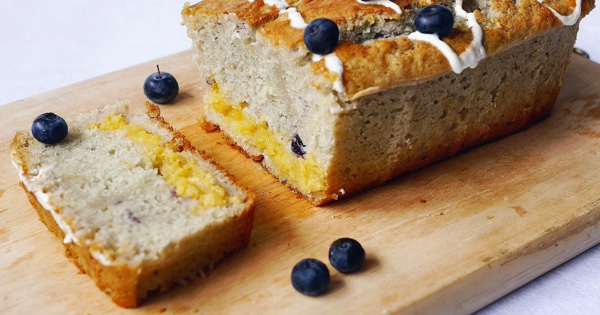 yellowfingers {Recipe} Blueberry Yogurt Loaf with Lemon Curd Filling