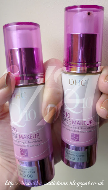 Beautiful Addictions Dhc Q10 Base Makeup Moisture Care Liquid Foundation No 00 No 01
