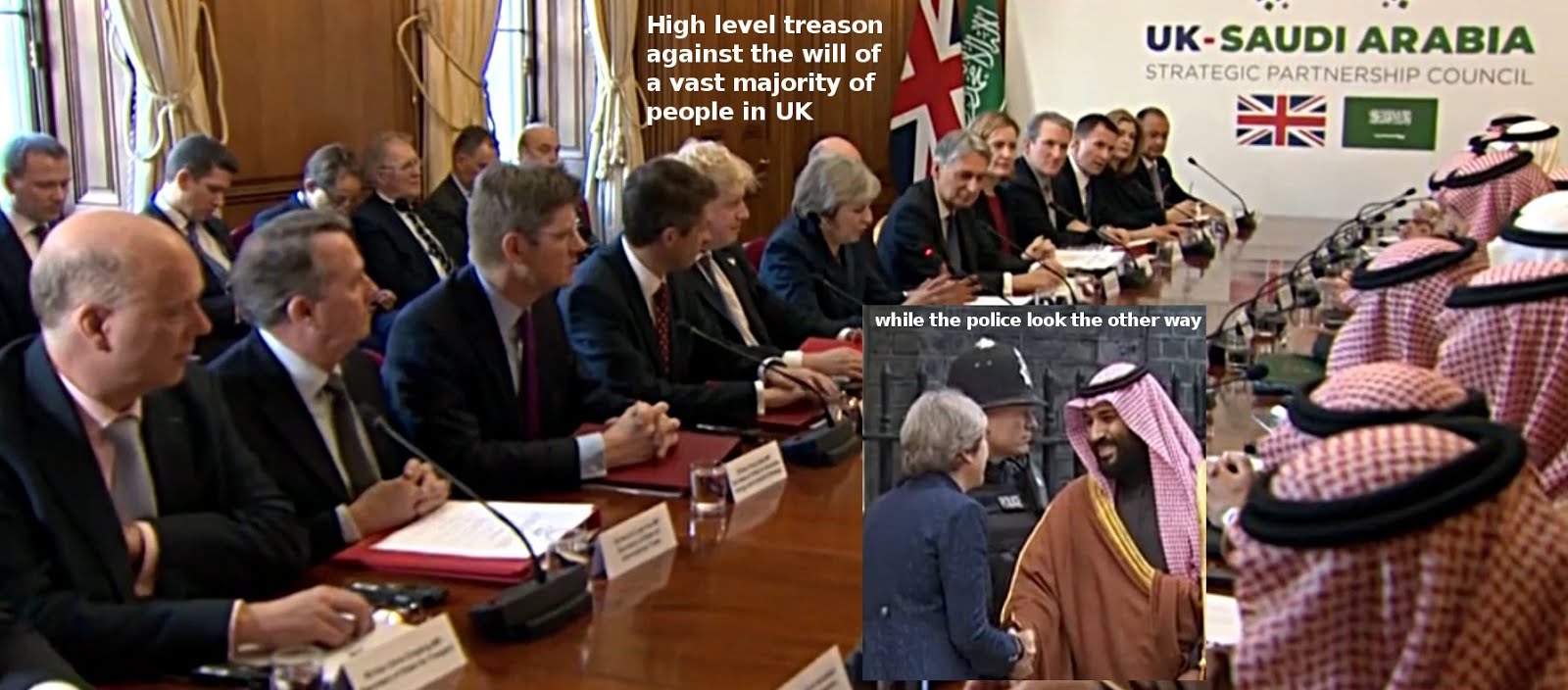 Welcoming UK's main security threat - and committing treason against the will of the people