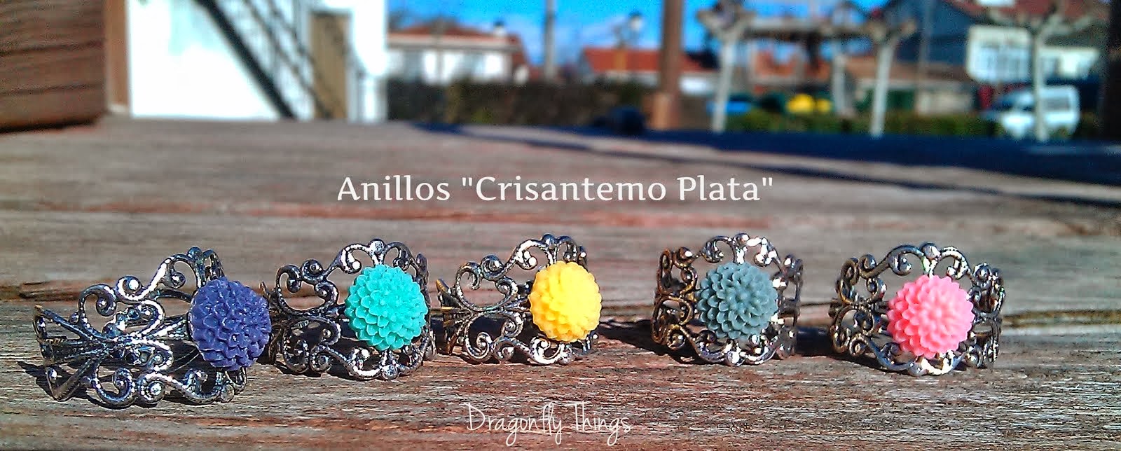 ANILLOS CRISANTEMO PLATA 7€