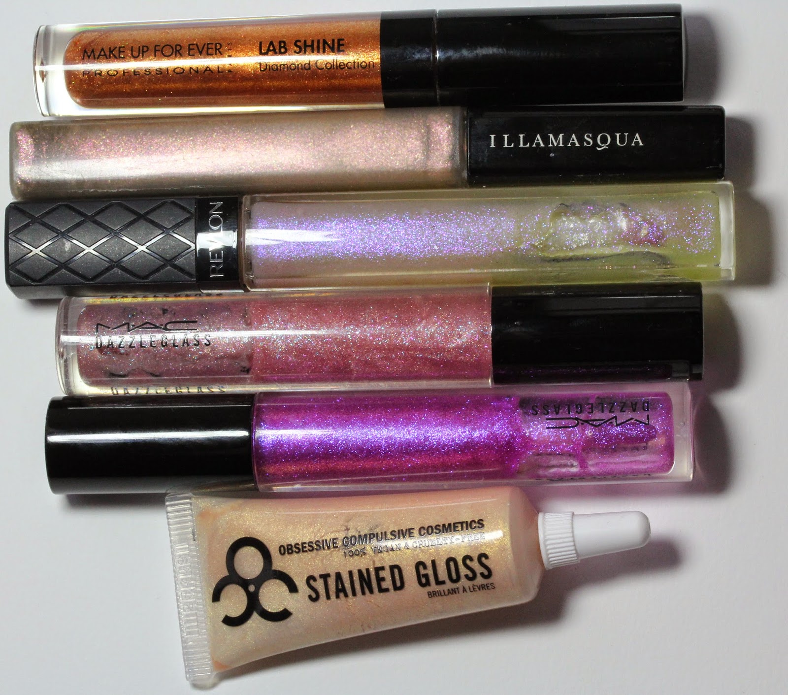 Nothing Rhymes With Rachel Sparkly lip glosses