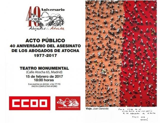 15 febrero Acto Homenaje Abogados de Atocha