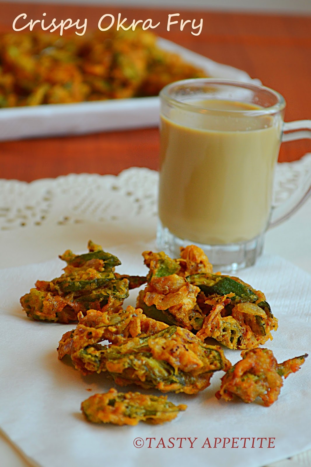 How to make crispy Okra Fry ?/ Okra Fritters / Spicy Bhindi Fry / Easy