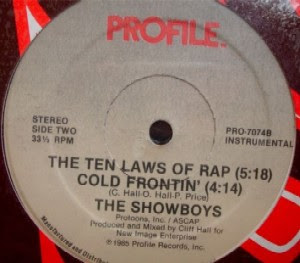 The Showboys ‎– The Ten Laws Of Rap / Cold Frontin’ (1985) (12”) (320 kbps)