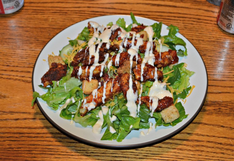 Boneless BBQ Chicken Wing Salads HezziD's Books and Cooks