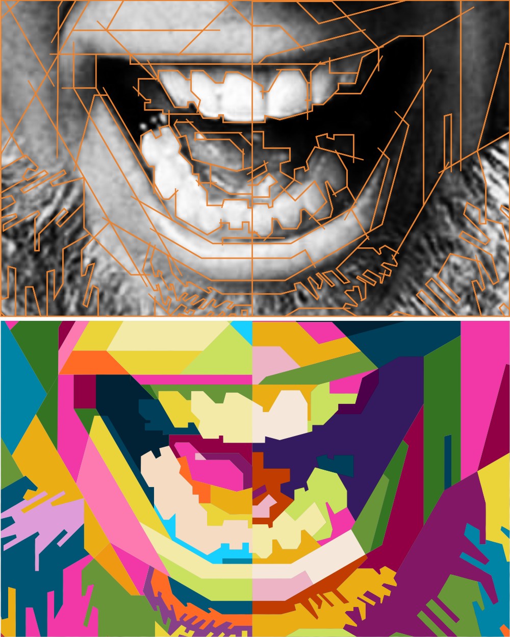 Tracing Or Faceting Wpap Art Design