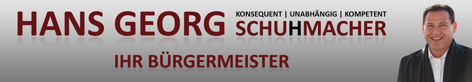Hans Georg Schuhmacher - Bürgermeister Blog - Was mache ich - Berichte zum Stöbern