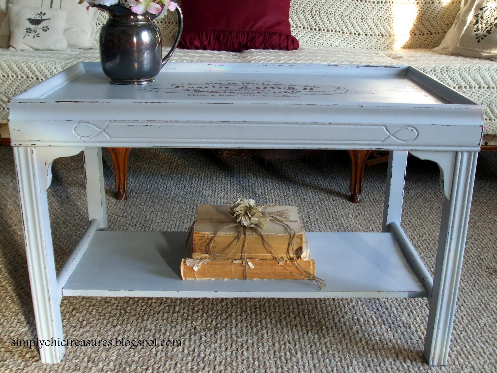 simply chic treasures French Script Coffee Table