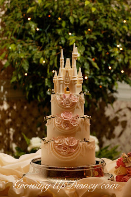disney wedding cake, white chocolate castle