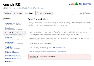 Cara memasang RSS Feed di Blog - Langkah pertama dan kedua (Gambar tidak terlihat? Klik kanan tulisan ini, dan pilih 'Reload Image!')