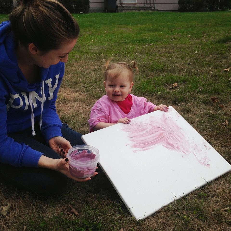 Designing a Life She Loves We Painted Baby Safe Finger Paint