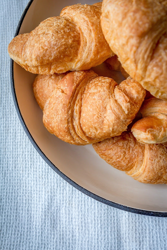 Milk and Honey Croissant, Chocolate and Hazelnut Breakfast Pudding