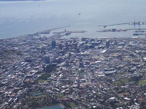 View of Cape Town from Table Mountain.