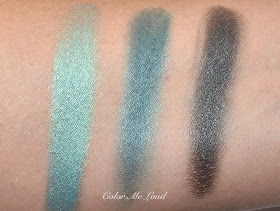 Swatches of the Pop Shades/Liners: Lancôme My Paris Eye Shadow Palette