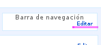 Edición - Barra de navegación Edición - Barra de navegación en Blogger