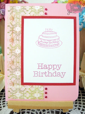 Handmade Card - Happy Birthday Series (2) - Pink