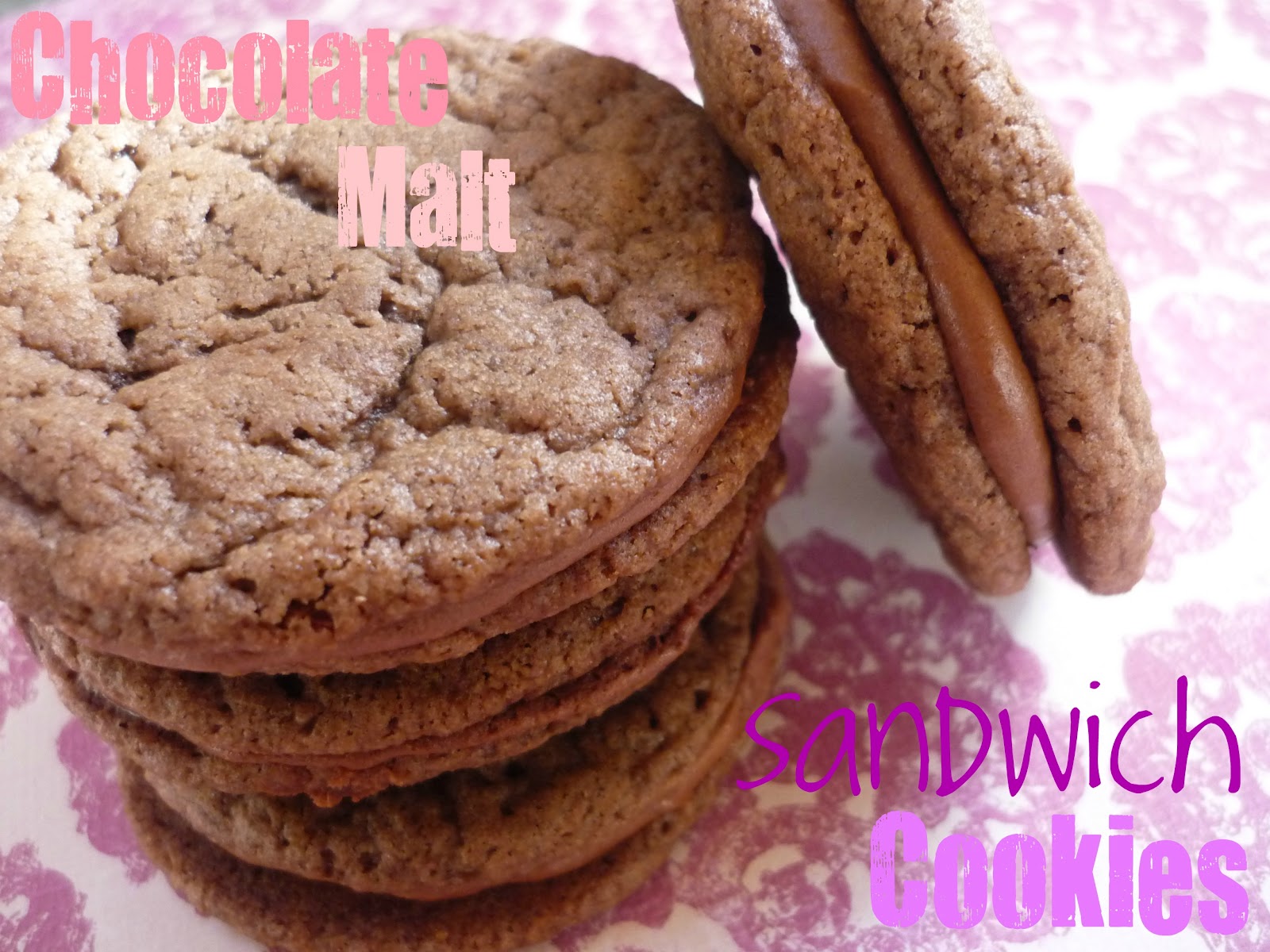 My Kitchen, My Love Chocolate Malt Sandwich Cookies