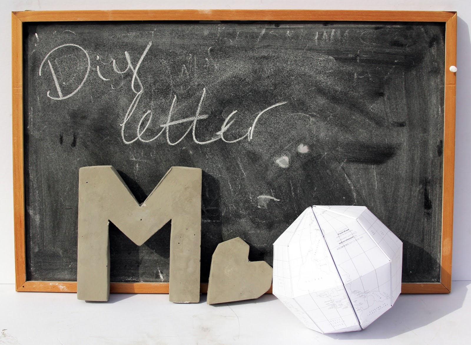 DIY :: Cement Letter | minimal crafts