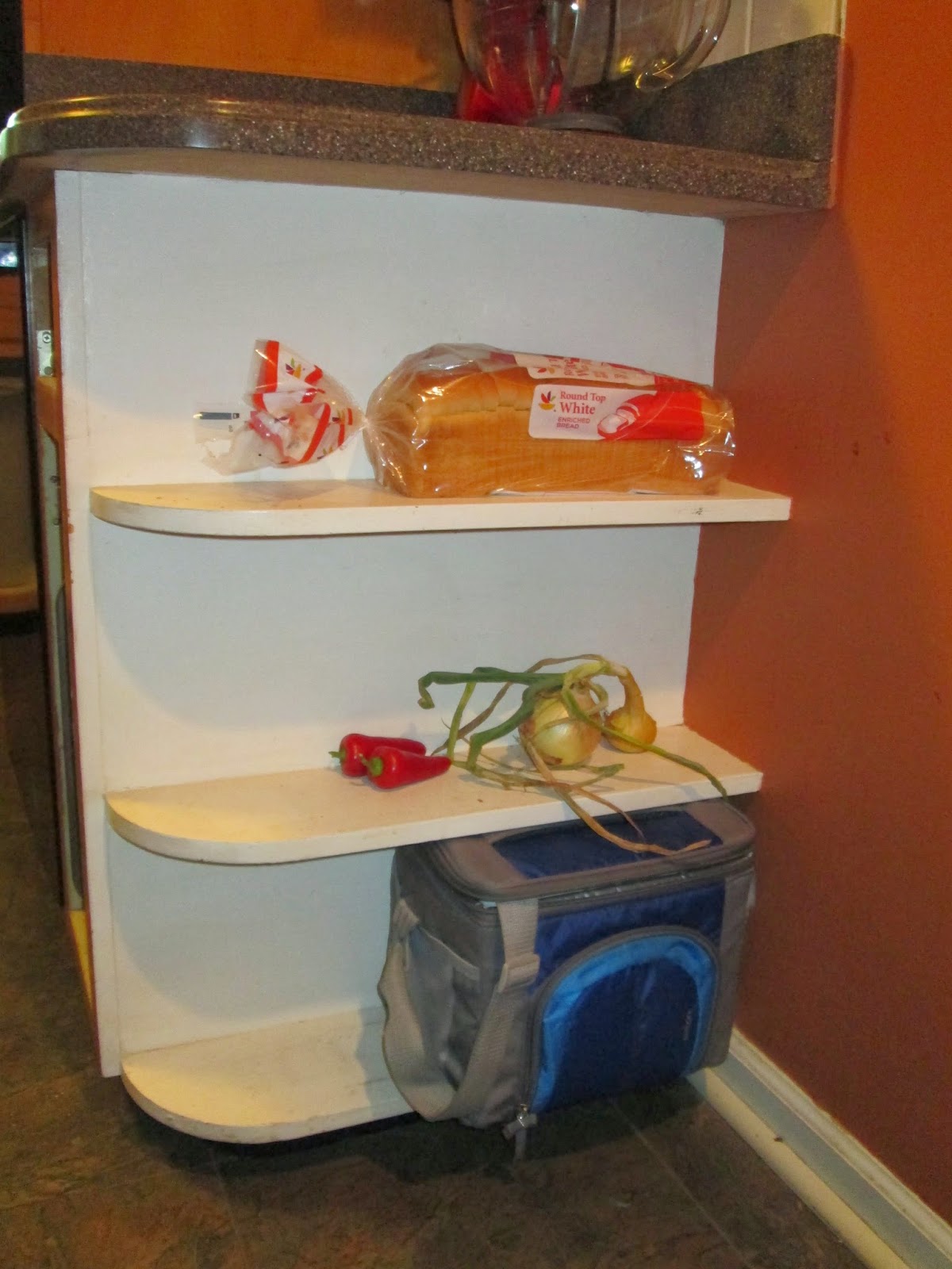 Laura's Plans Narrow Kitchen Shelving