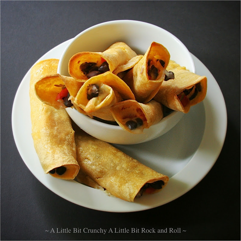 A Little Bit Crunchy A Little Bit Rock and Roll OvenBaked Flautas