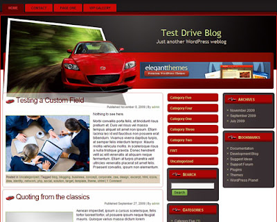 Red Mazda WordPress Theme
