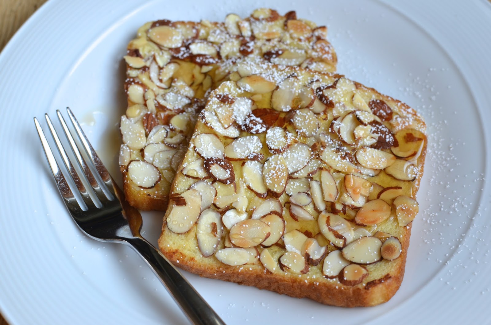 Playing with Flour Toasted almond French toast