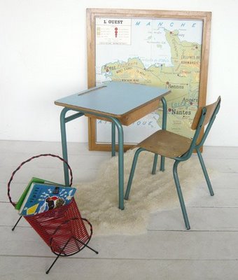 vintage kids desk
