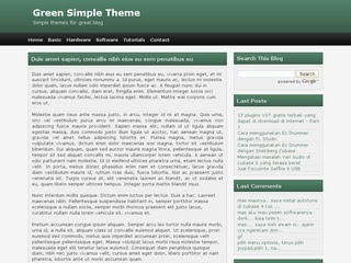 Simple Green Theme