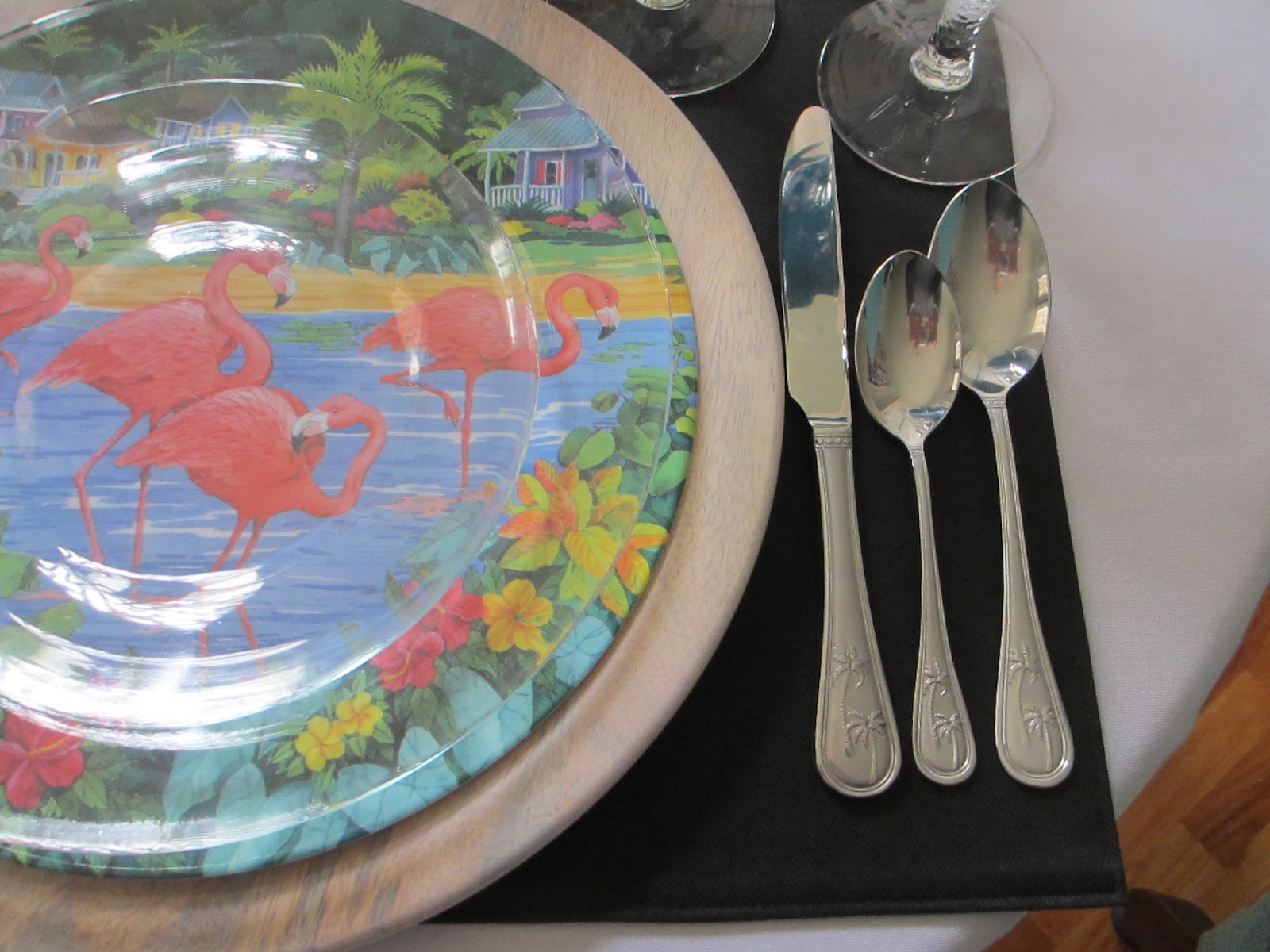 Table for One Pink Flamingo Tribute