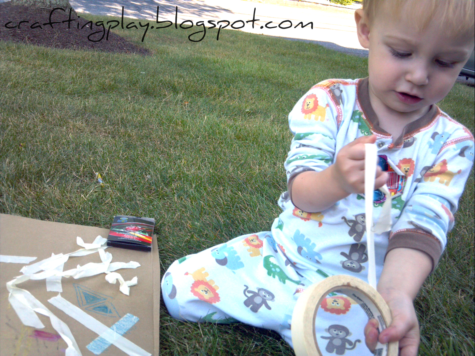 Crafting Play Masking Tape Sculpture