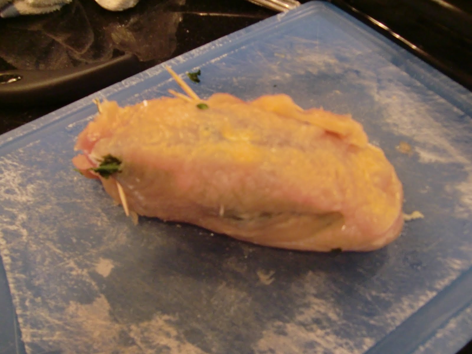 What's Justine Cooking? Stuffed Chicken Breast