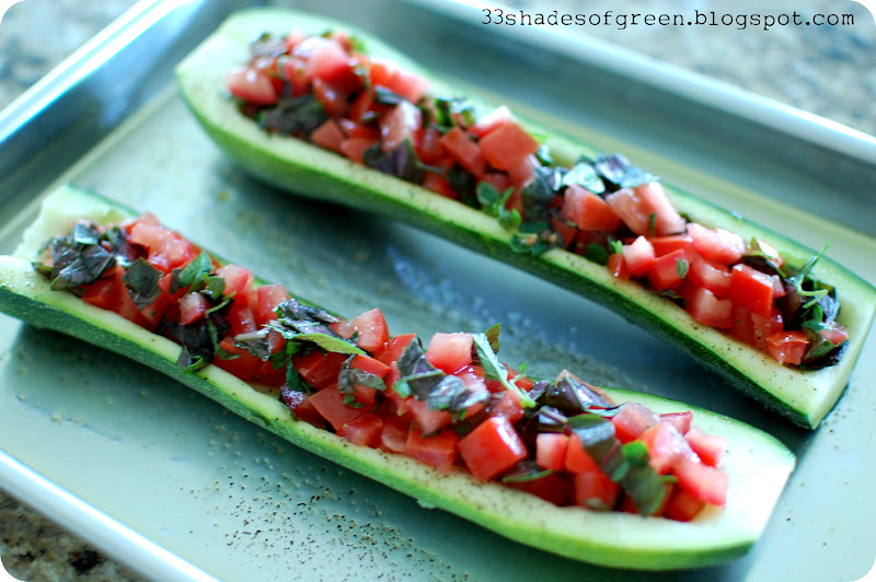 33 Shades of Green Tasty Tuesdays Stuffed Zucchini with Tomato