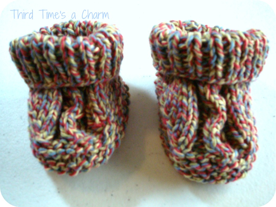 Third Time's a Charm Newborn Cap and Booties