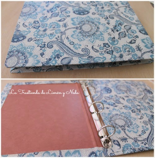 La Trastienda de Limón y Neda: Forrar carpetas