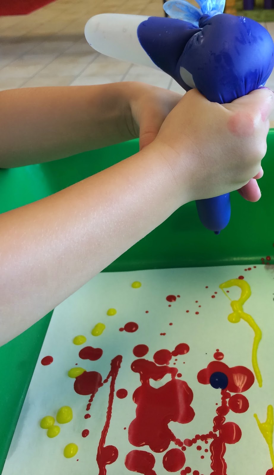 Time for Play Plastic Glove Painting