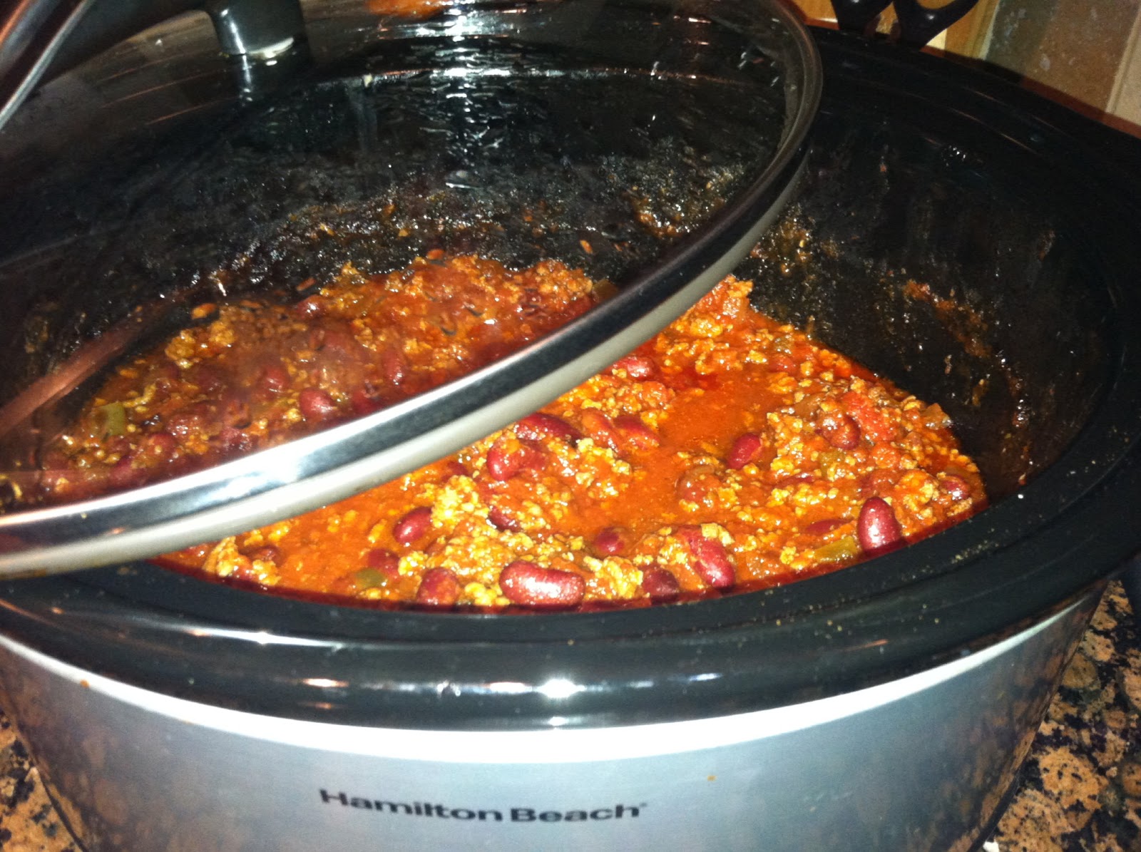 Gone Gunting Slow Cooker Sausage Chili