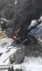 Saturday March 7 2015 - still burning Monday: Gogama Ontario.